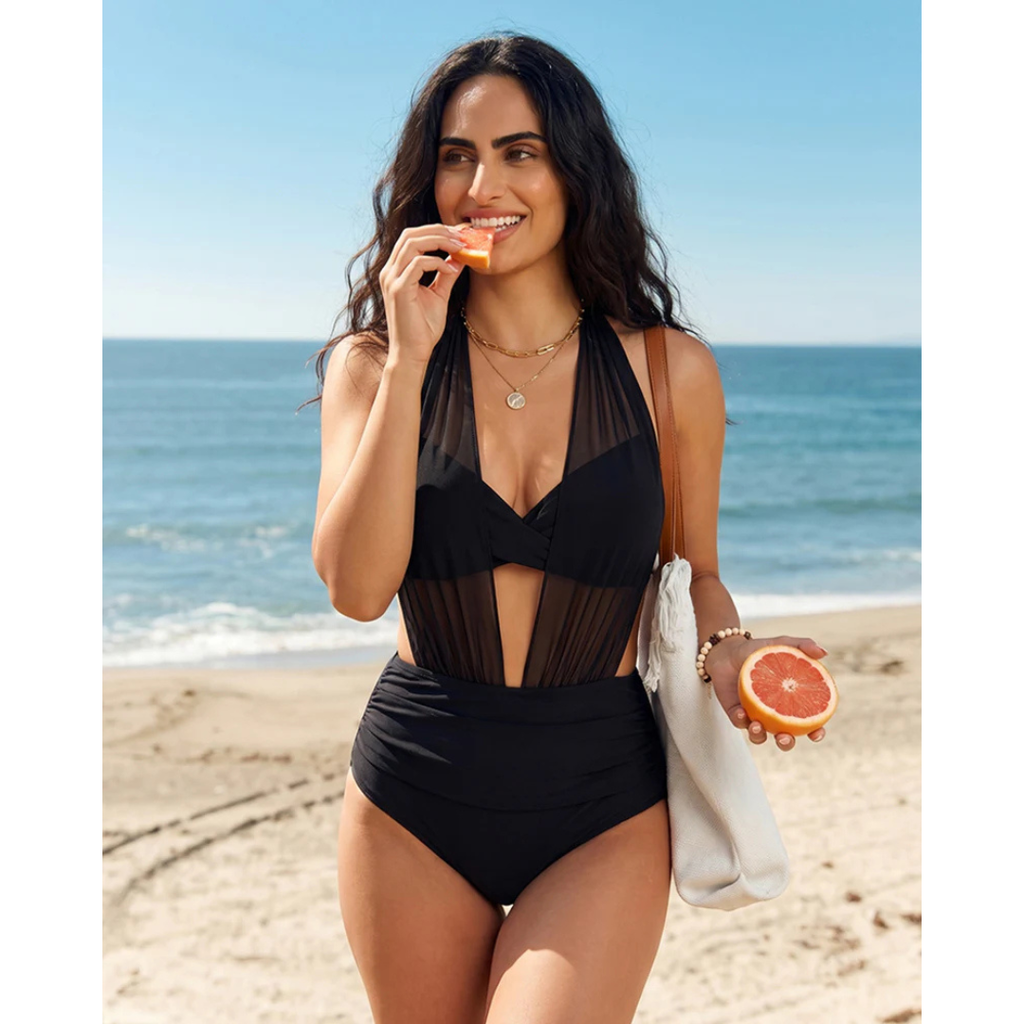 The Amalfi™ Convertible Swimdress - One Swimsuit. Two Elegant Looks.