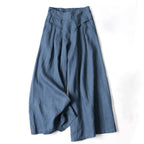 Women’s High Waist Wide Leg Trousers with Pleats and Side Pockets