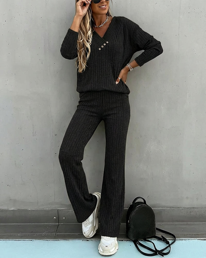 2 Pieces Outfit- Casual lounge set