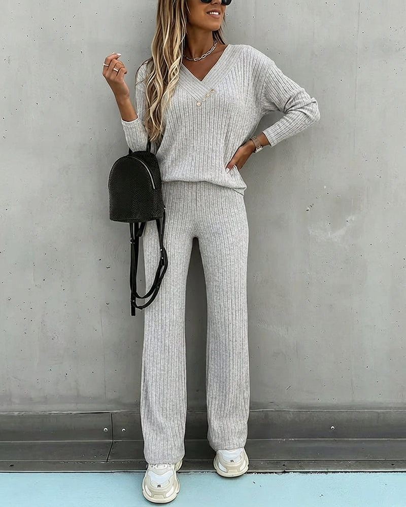 2 Pieces Outfit- Casual lounge set