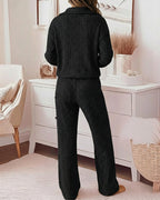 2 Pieces Outfit Casual Ribbed Set