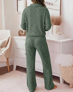 2 Pieces Outfit Casual Ribbed Set