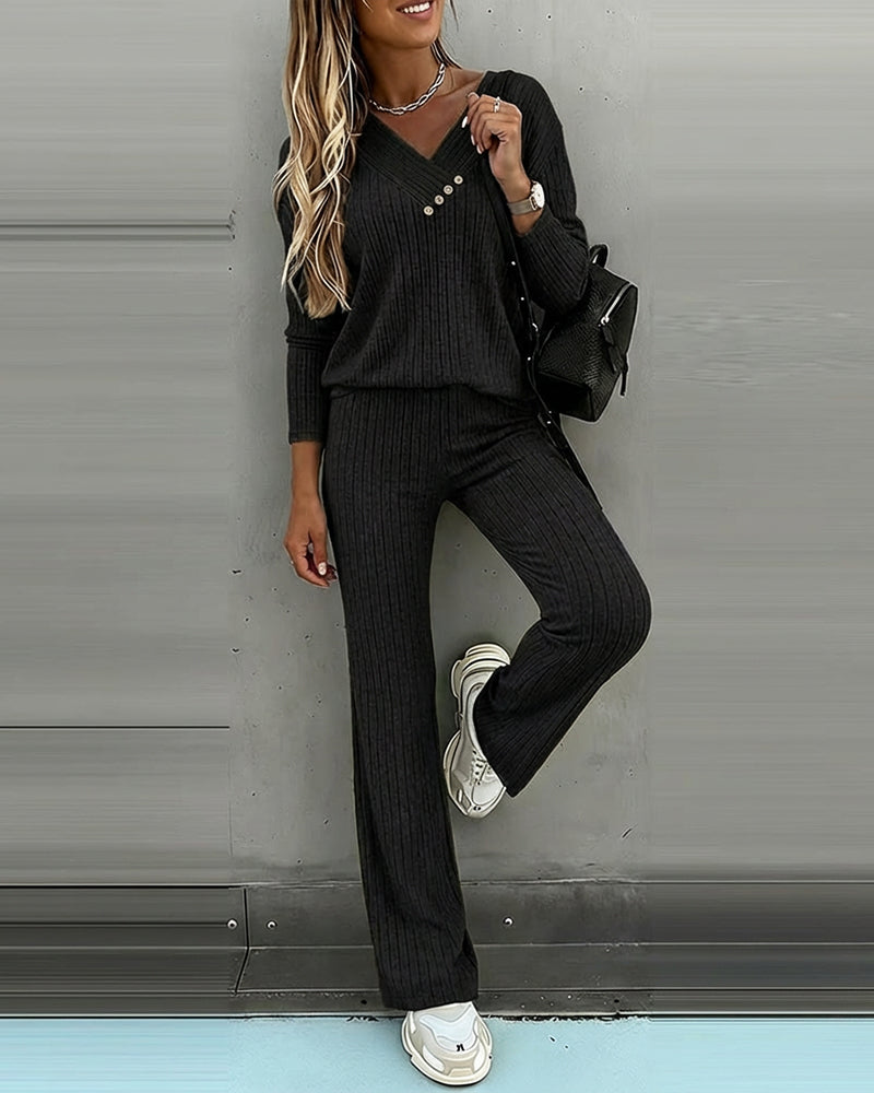 2 Pieces Outfit- Casual lounge set
