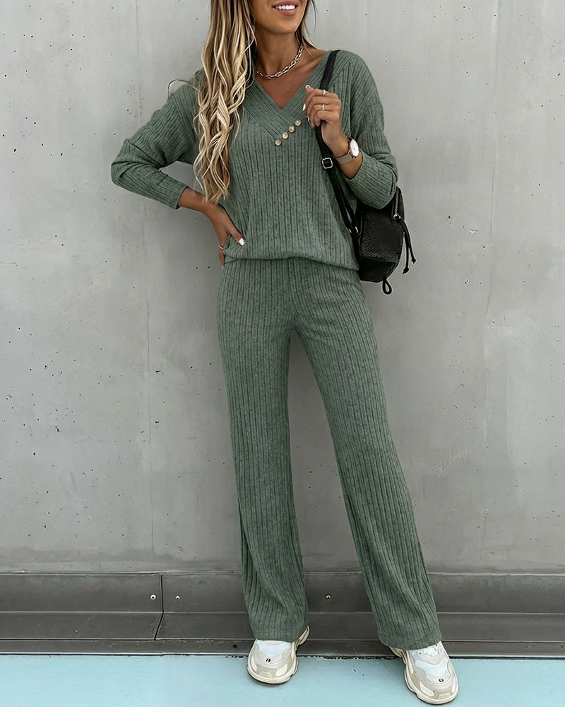 2 Pieces Outfit- Casual lounge set