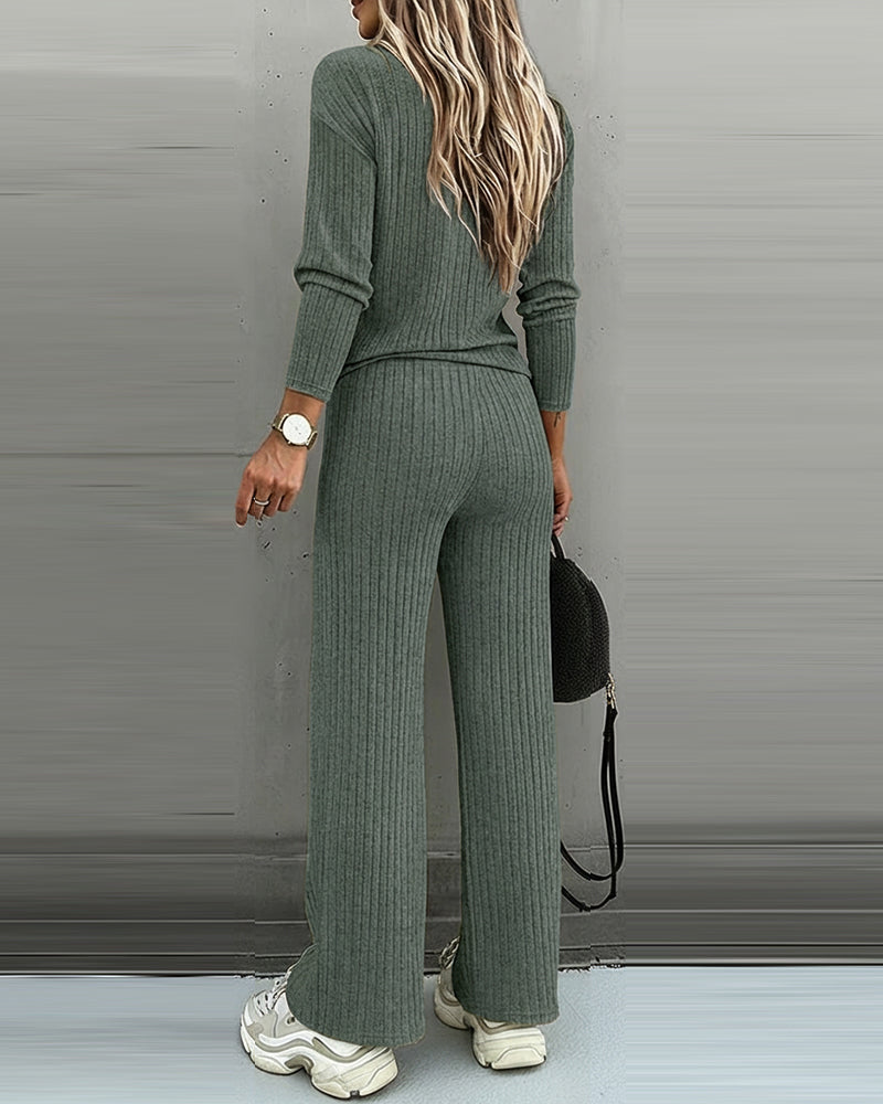 2 Pieces Outfit- Casual lounge set