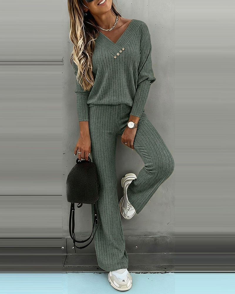 2 Pieces Outfit- Casual lounge set