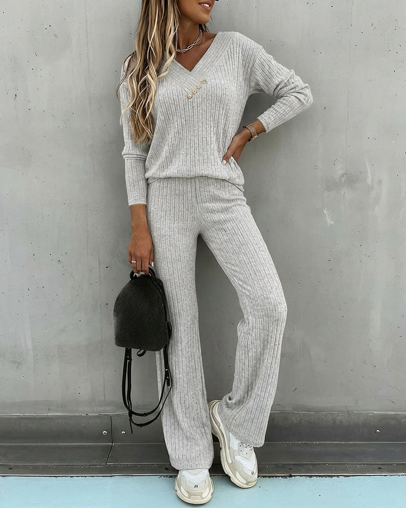 2 Pieces Outfit- Casual lounge set