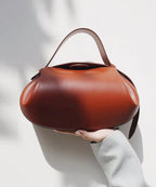 Casual Versatile Wine Red Tote Handbag