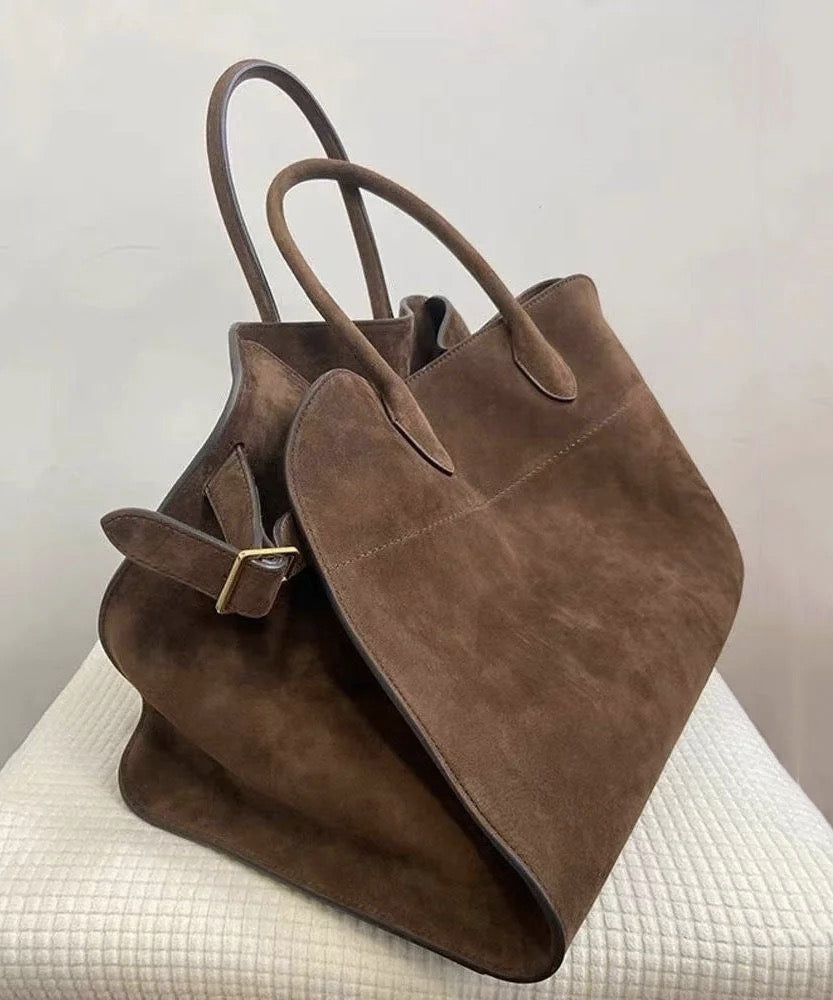 Brown Large Capacity Handbag