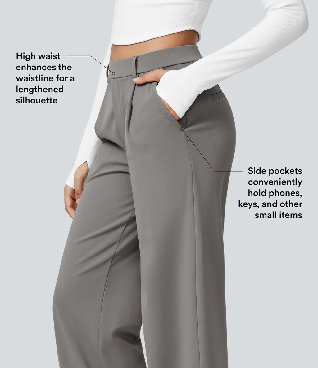 Halara Flex™ DayStretch High Waisted Pocket Straight Leg Work Pants