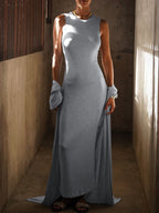 Long Sleeves  Dress + Bodycon Outerwear Set