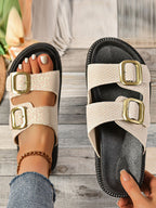 Belt Shiny Sandals