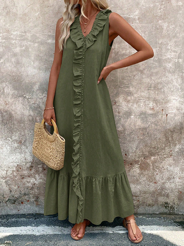 V-Neck Maxi Dresses