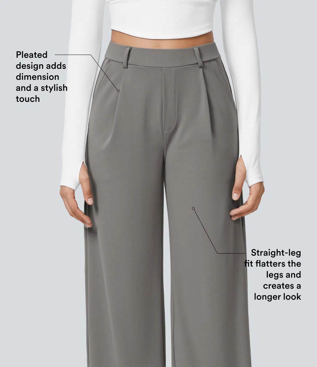 Halara Flex™ DayStretch High Waisted Pocket Straight Leg Work Pants