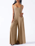 Loose  Spaghetti-Neck Jumpsuit