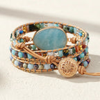 Vegan Amazonite Charm Bracelet