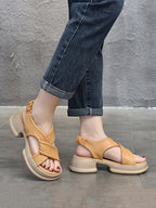 Leaher Platform Sandals