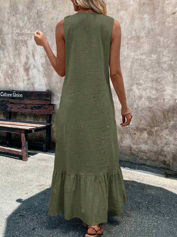 V-Neck Maxi Dresses