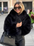 Elegant Faux Fur Jacket