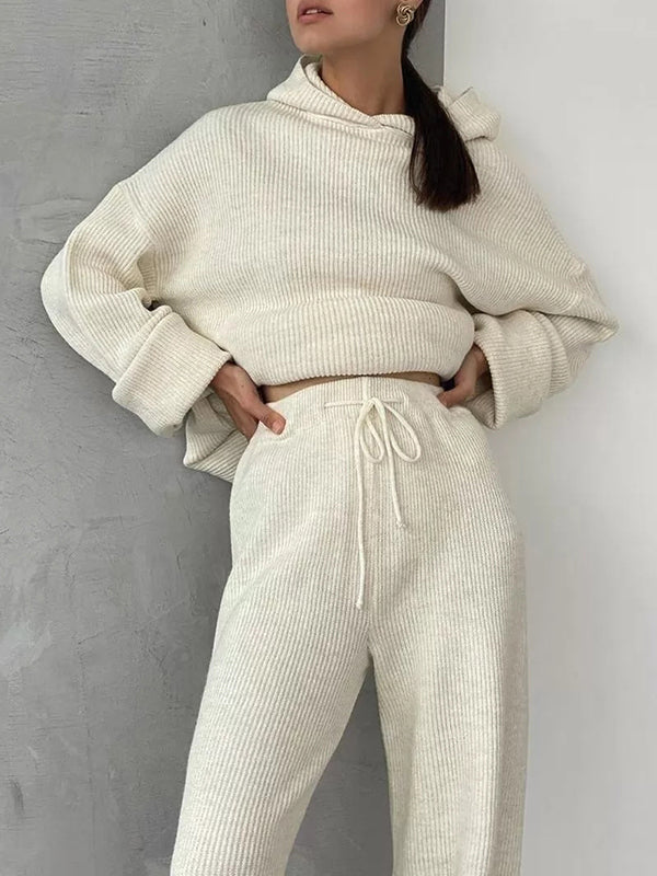 Hooded Sweater + Drawstring Pants