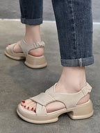 Leaher Platform Sandals