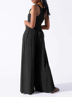 Loose  Spaghetti-Neck Jumpsuit