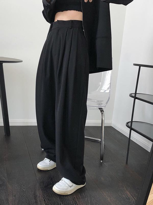 Loose Empire Wide Leg Pants