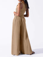 Loose  Spaghetti-Neck Jumpsuit