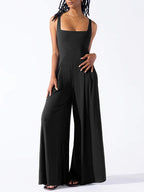 Loose  Spaghetti-Neck Jumpsuit