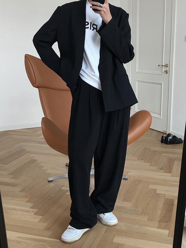 Loose Empire Wide Leg Pants