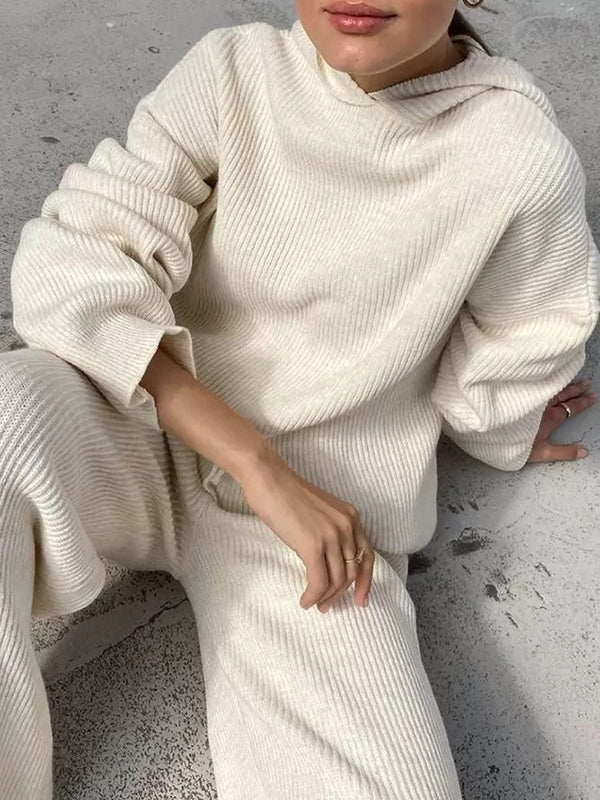 Hooded Sweater + Drawstring Pants
