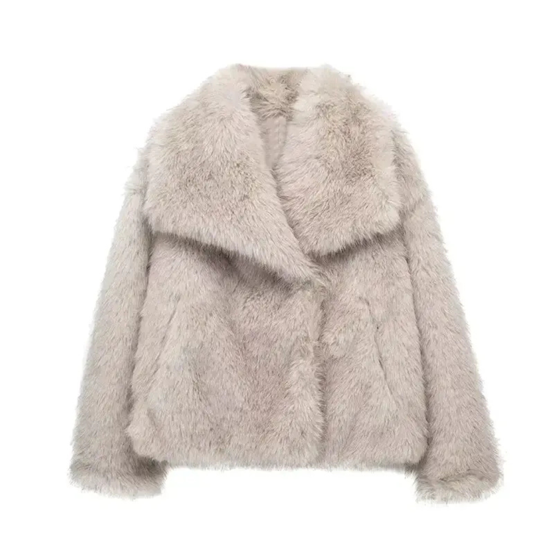 Elegant Faux Fur Jacket