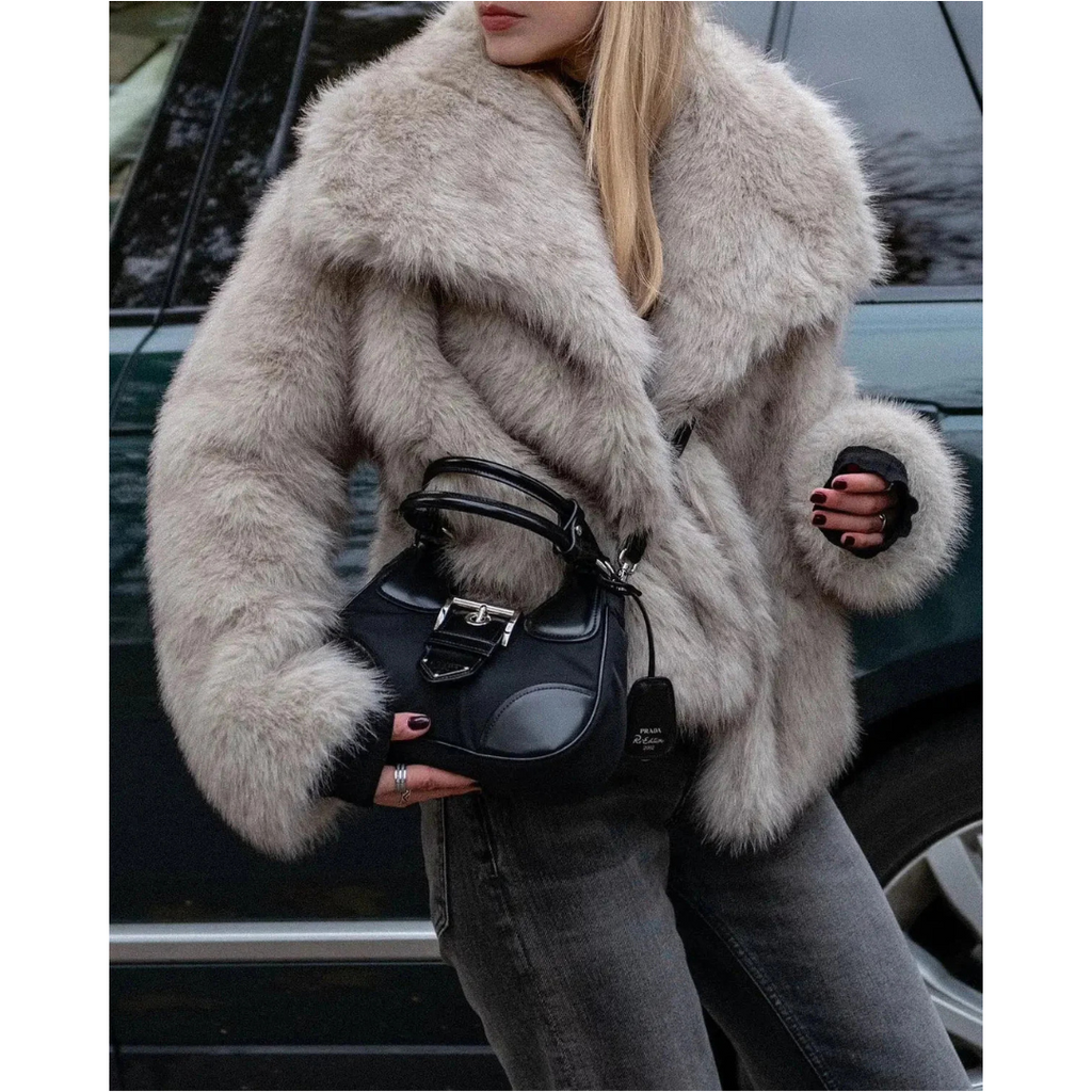Elegant Faux Fur Jacket