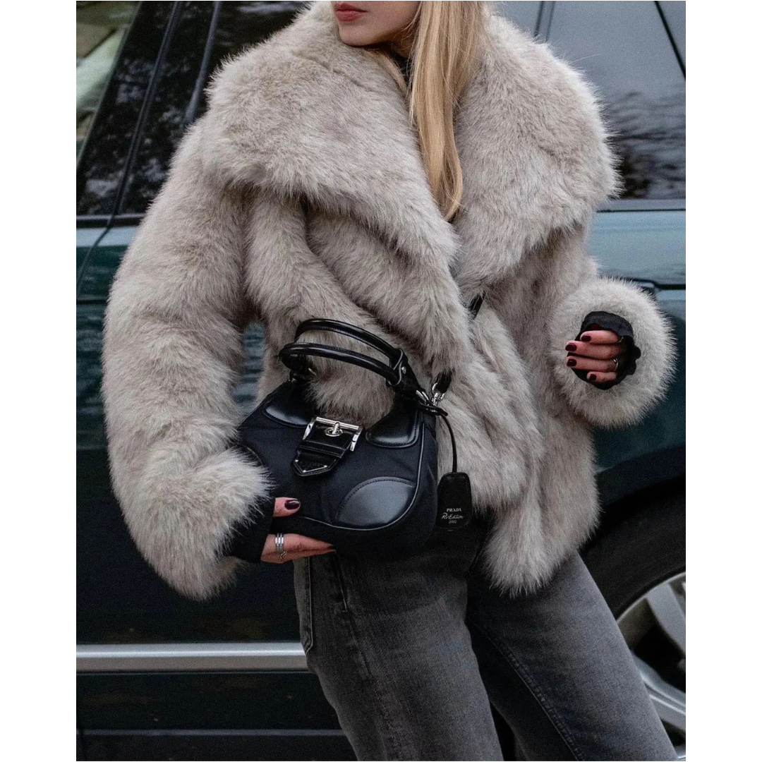 Elegant Faux Fur Jacket