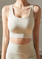 Backless Solid Sports Bra