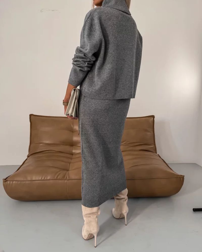 Chic Two-Piece Knit Set