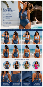 The Amalfi™ Convertible Swimdress - One Swimsuit. Two Elegant Looks