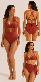 The Amalfi™ Convertible Swimdress - One Swimsuit. Two Elegant Looks