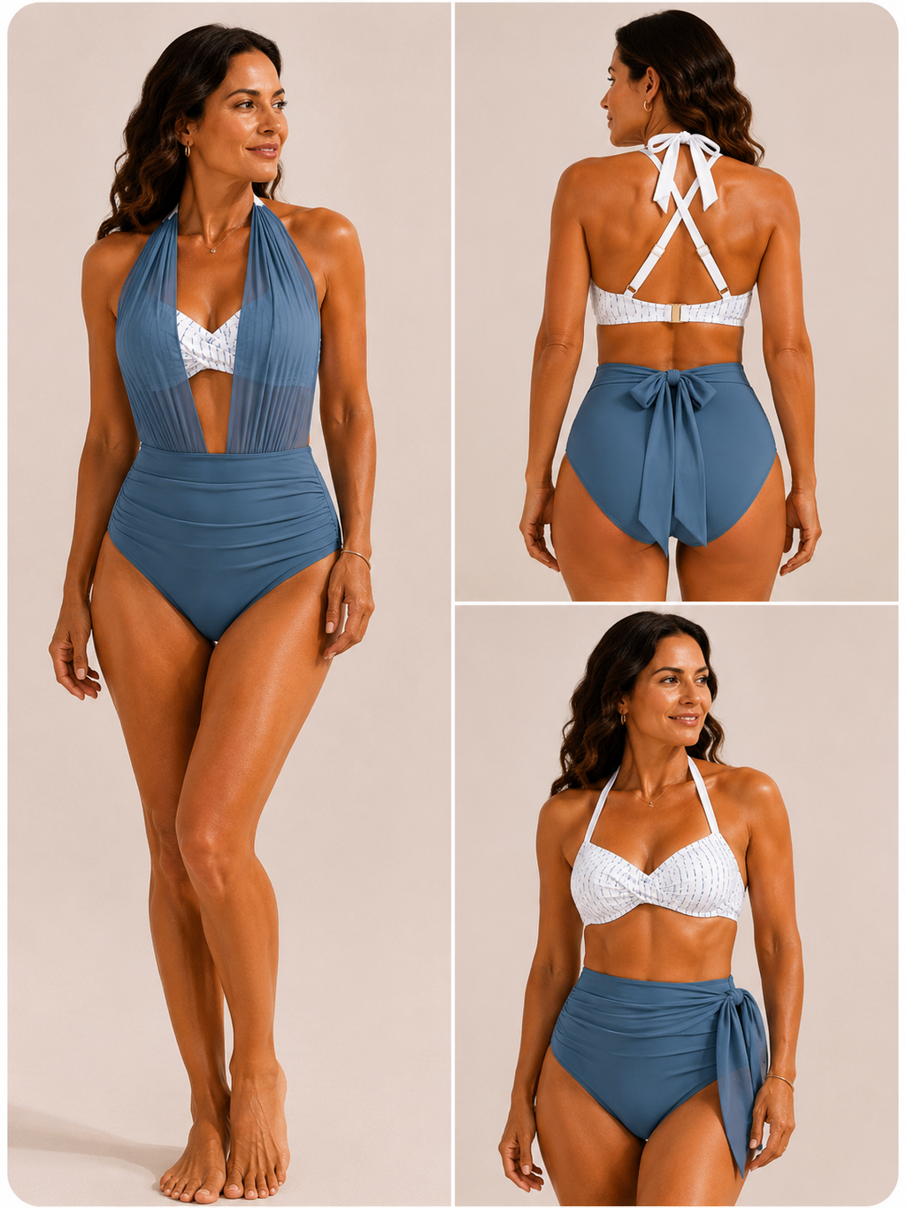 The Amalfi™ Convertible Swimdress - One Swimsuit. Two Elegant Looks