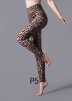 Chic Print High Waist Capri Running Leggings