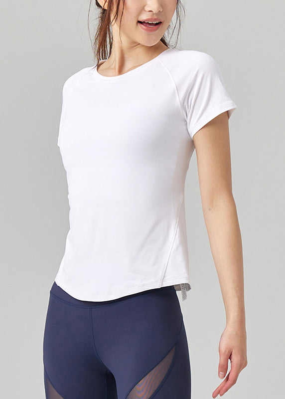 Chic White Yoga Top