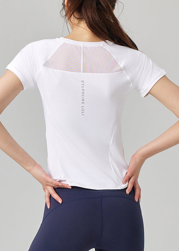 Chic White Yoga Top