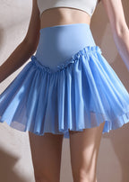 Dynamic Lake Green Tummy Control Running Skirts