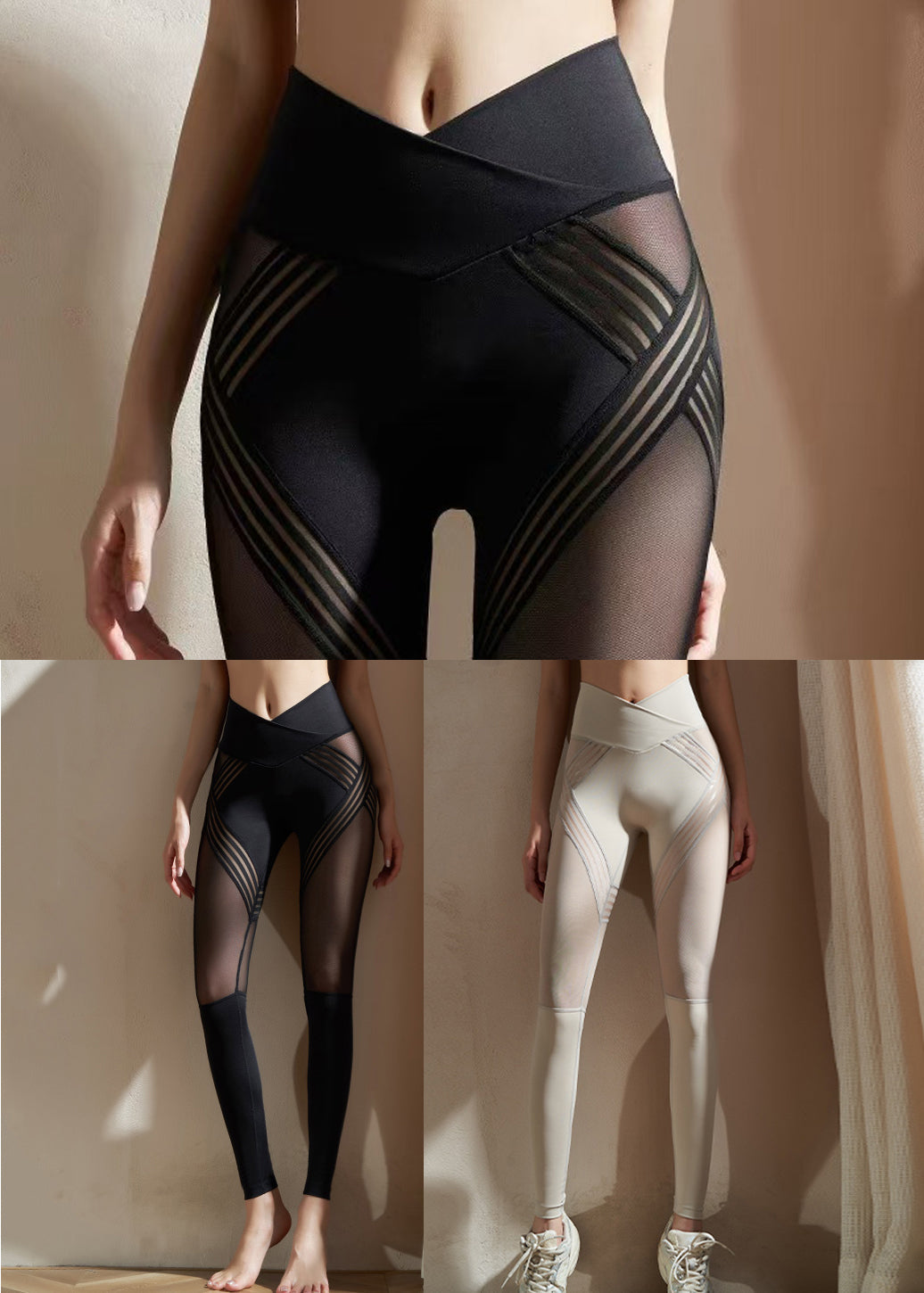 Mesh Panel Athletic Legging