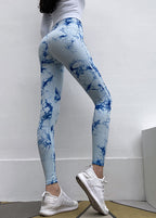 Fashion Black Print High Waist Capri Gym Shark Leggings