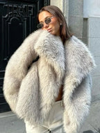 Elegant Faux Fur Jacket