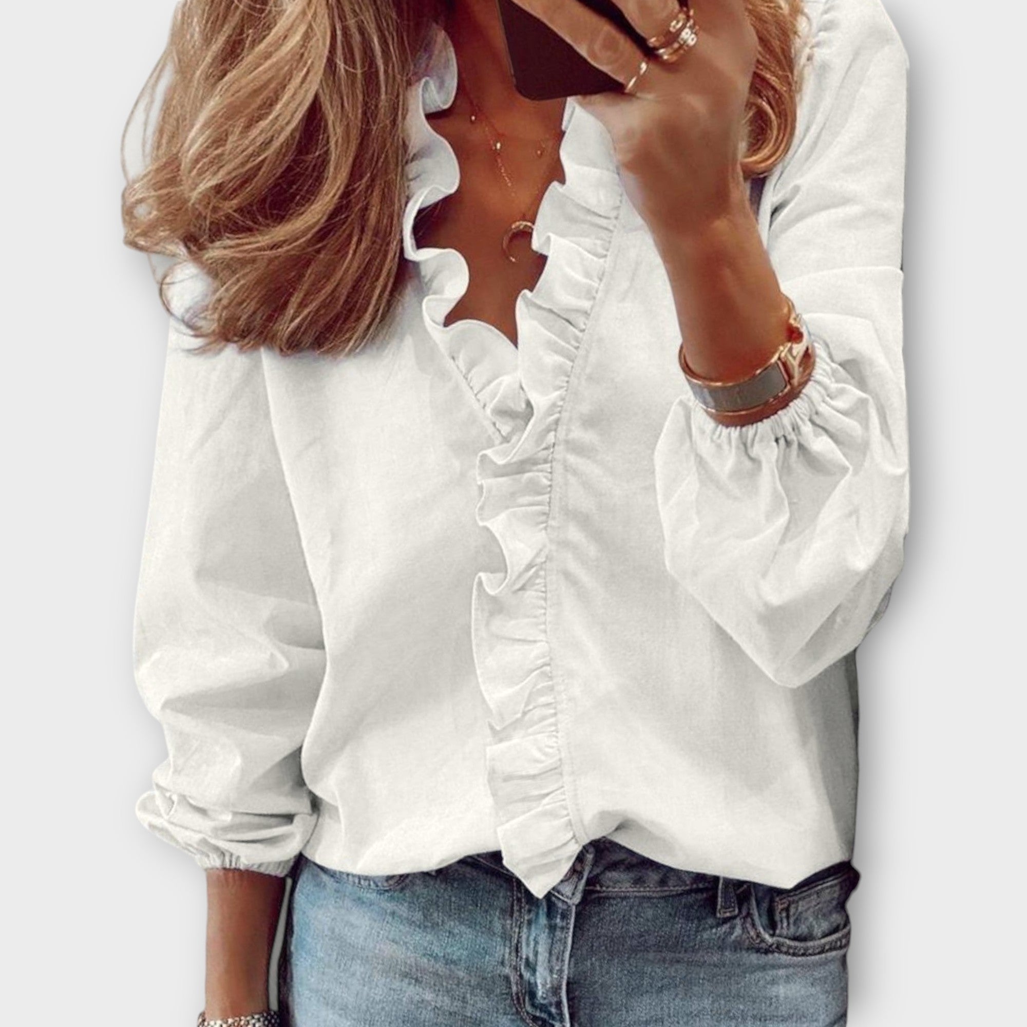Elegant Ruffled Blouse
