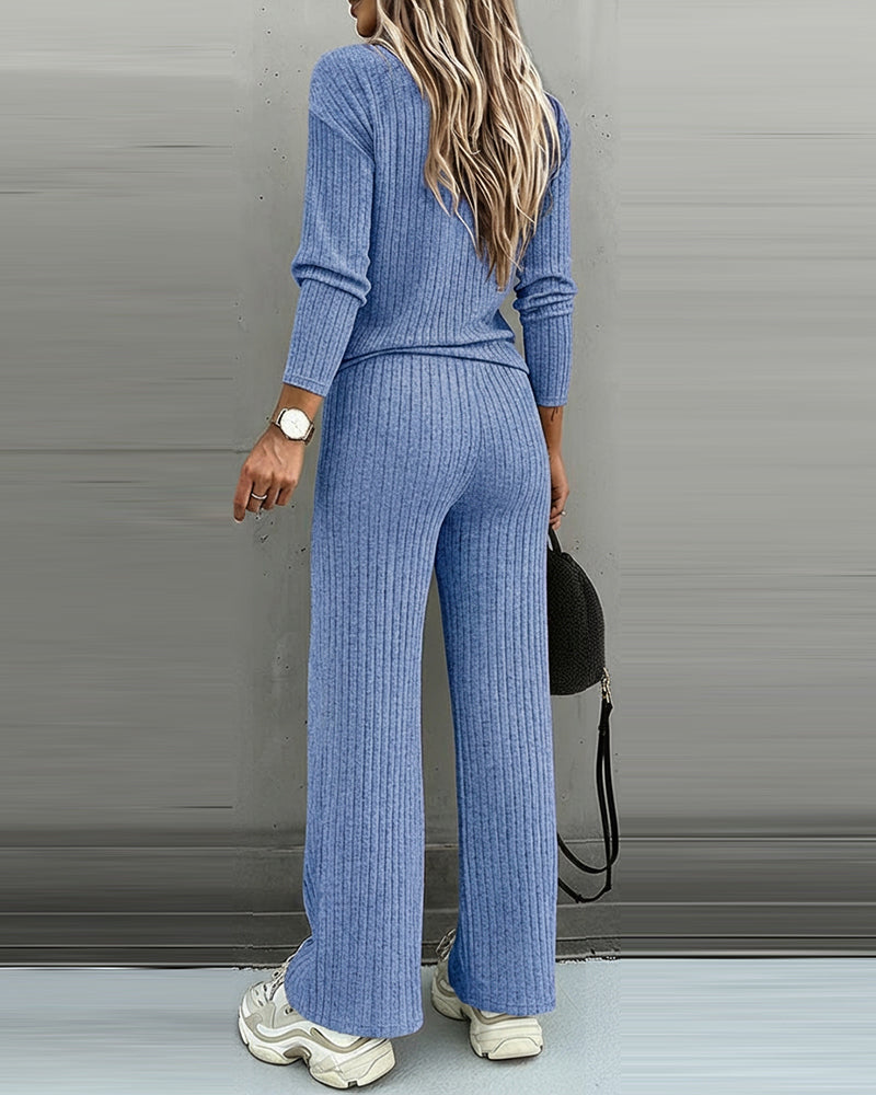 2 Pieces Outfit- Casual lounge set