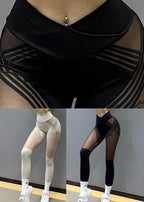 Light Grey High Waist Capri Running Leggings