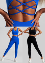 Natural Black Sports Bra And Leggings Set Suit Riding Leggings